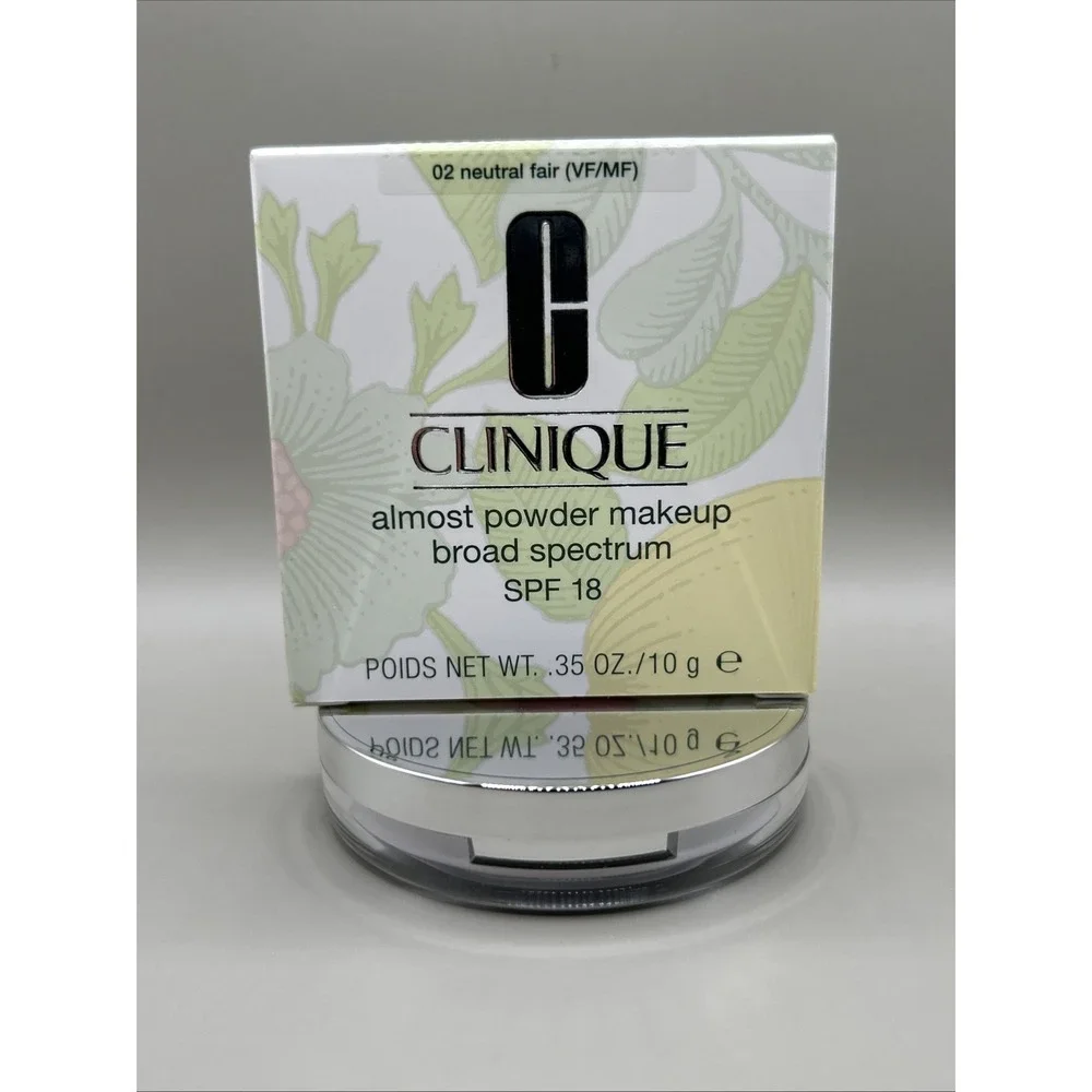 Clinique Almost Powder Makeup Broad Spectrum SPF 18 02 Neutral Fair(VF/MF) .35oz